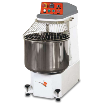Spiral Mixer can handle 50 kgs (110 lbs) of dough, Two speed motor